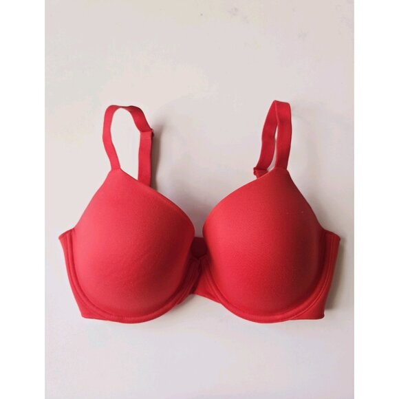 Soma Enbliss Red Full Coverage Figure Underwire Lined Molded T-Shirt Bra 34DD - Picture 10 of 10